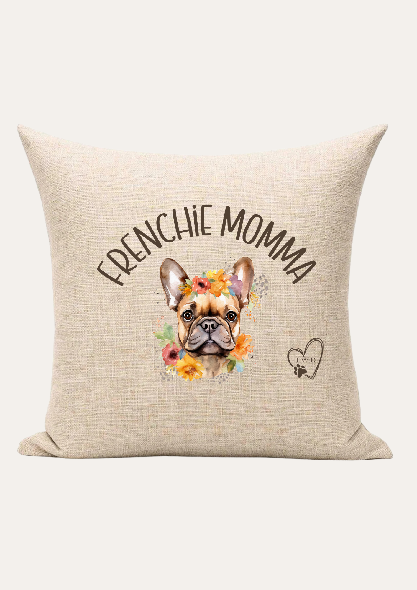 Frenchie Momma Cushion