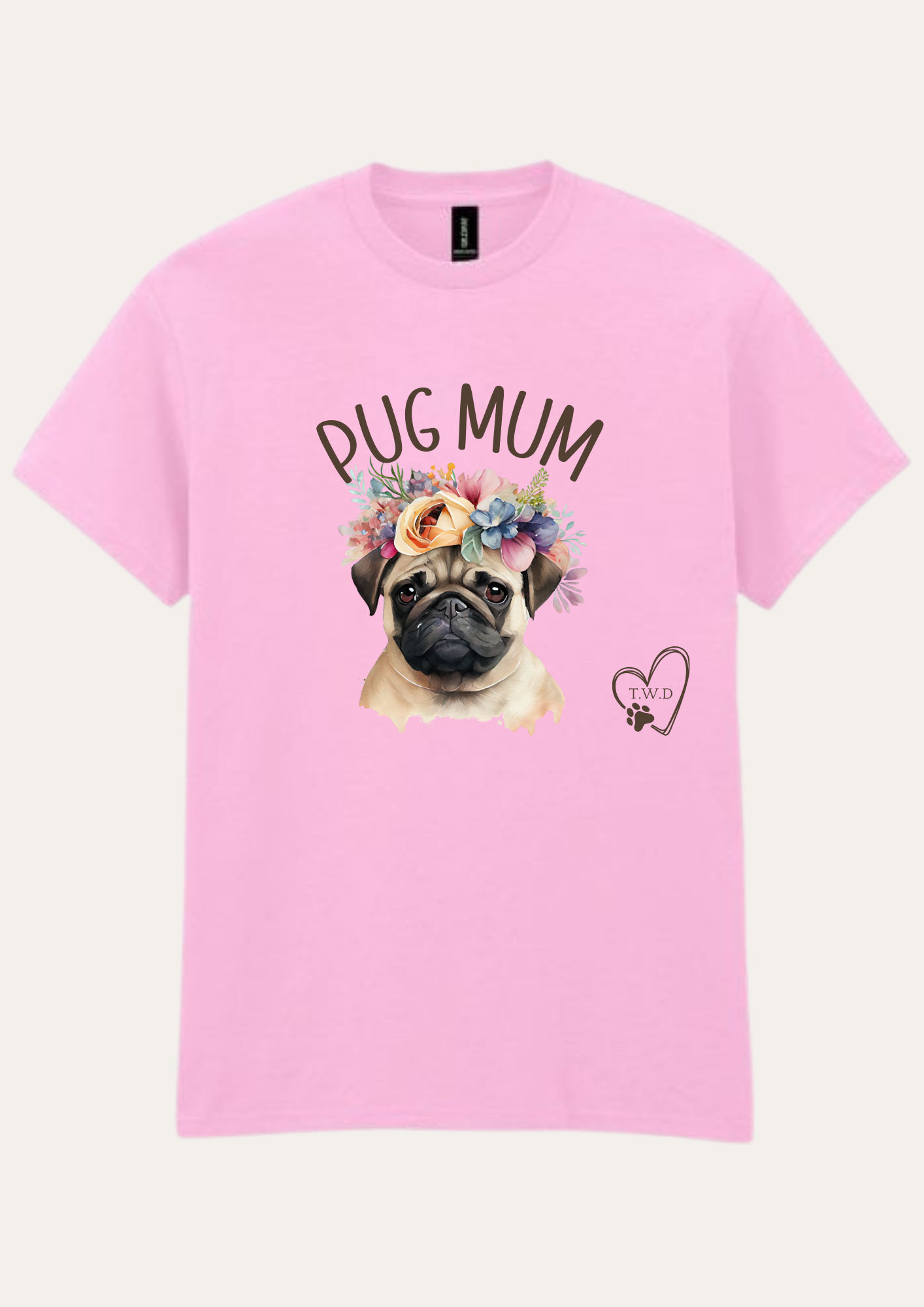 'Pug Mum' T-Shirt