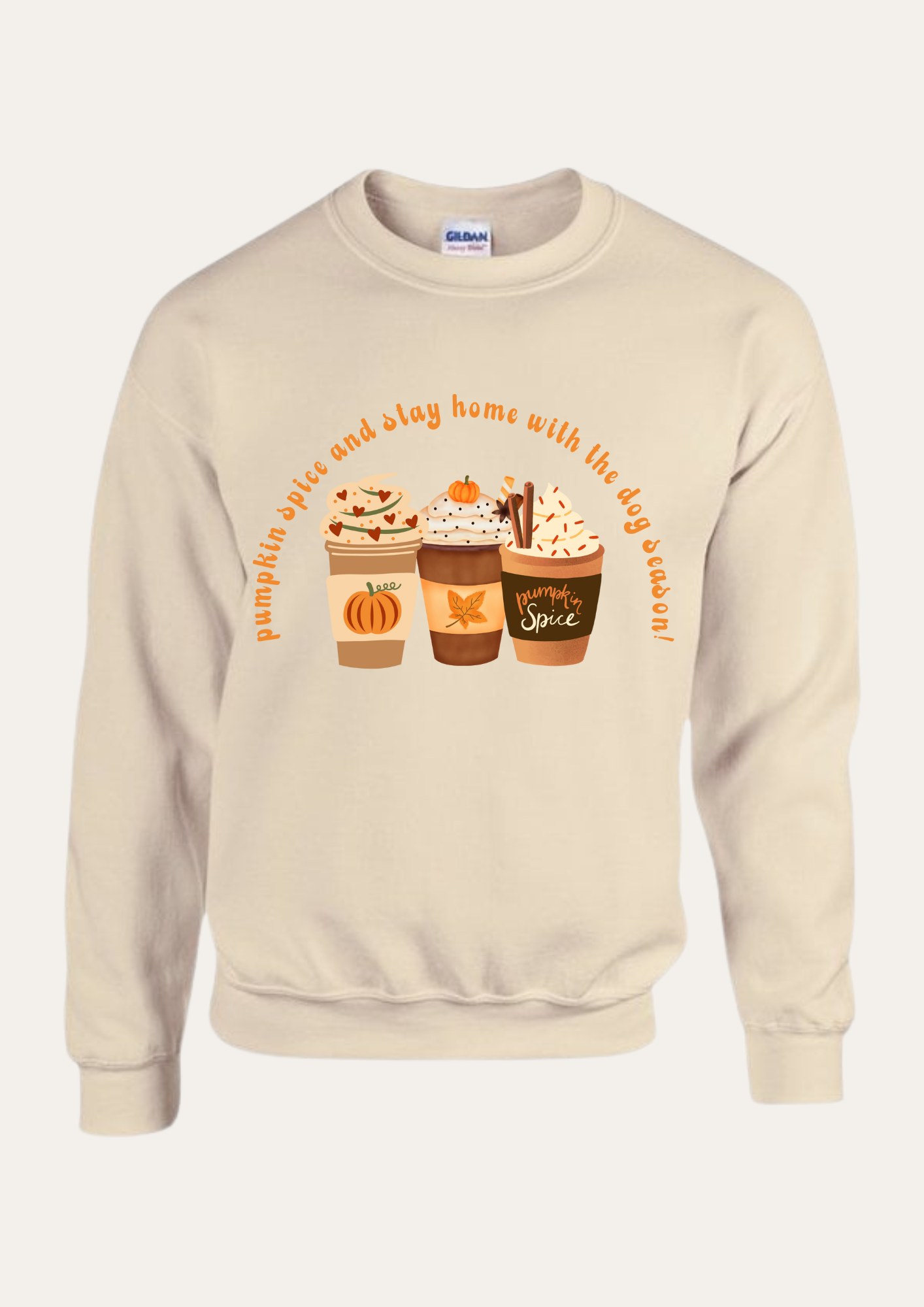 'Pumpkin spice and stay home with the dog season' Sweatshirt