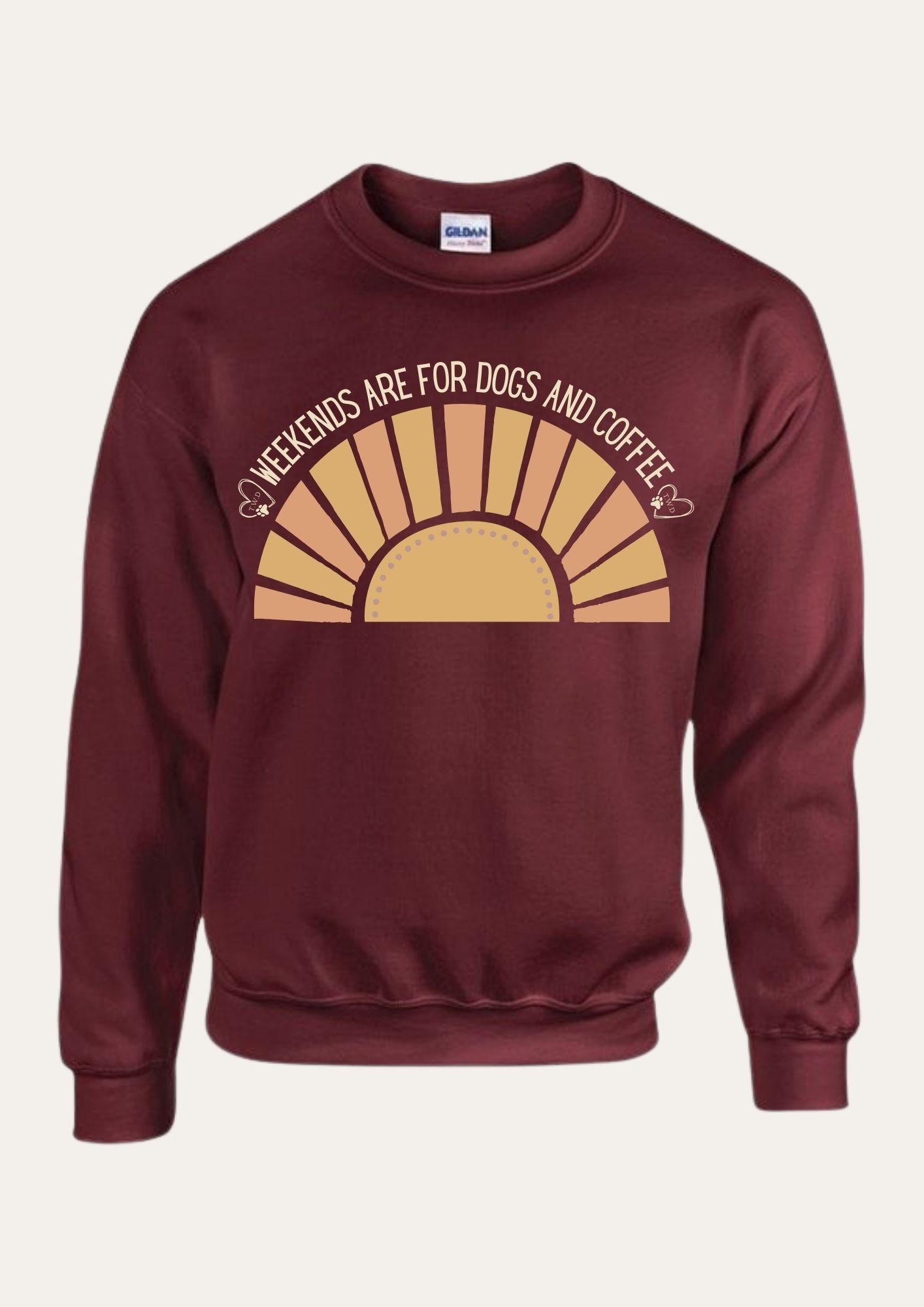 'Weekends are for dogs and coffee' Sweatshirt
