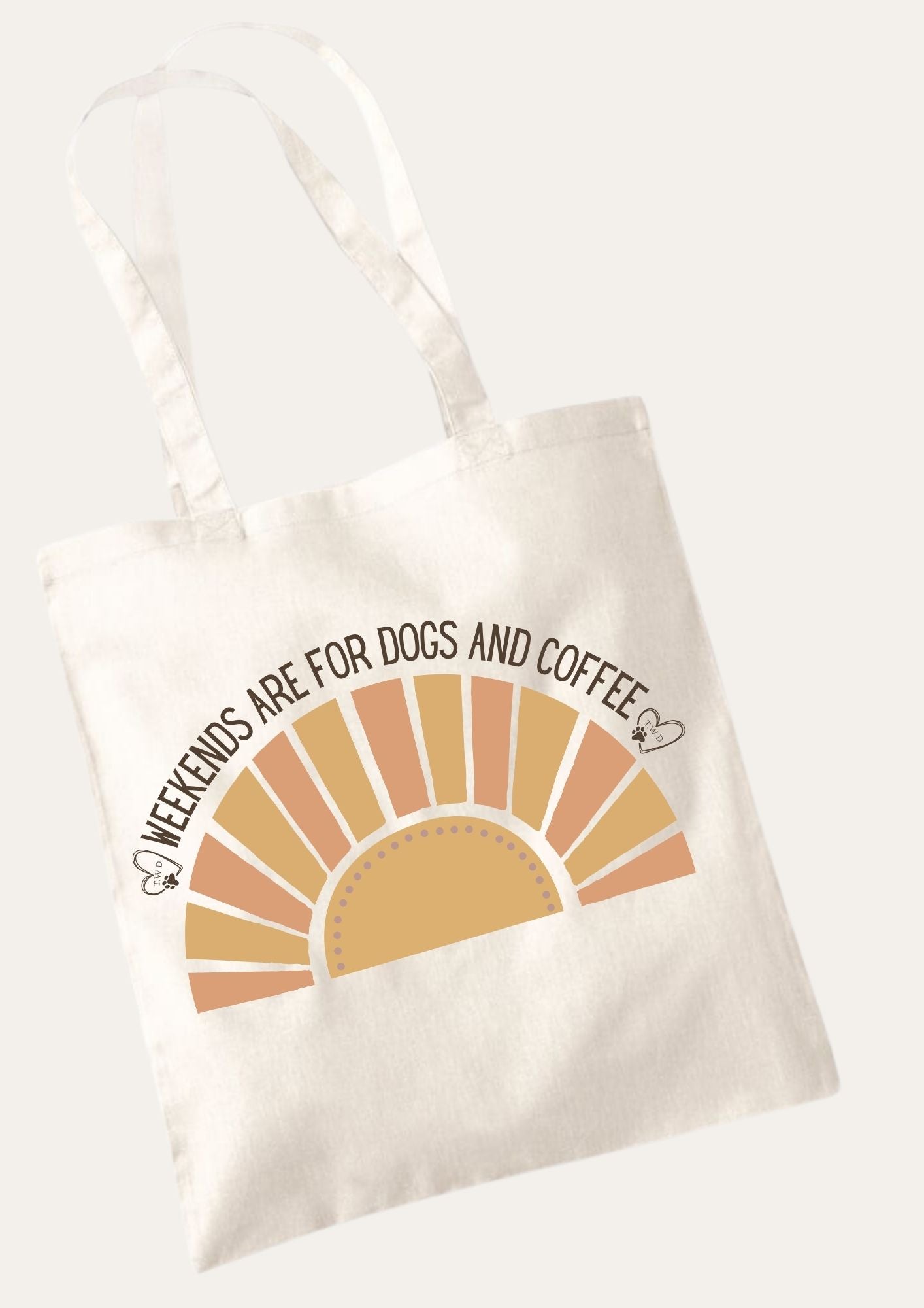 'Weekends Are for Dogs and Coffee' Tote Bag