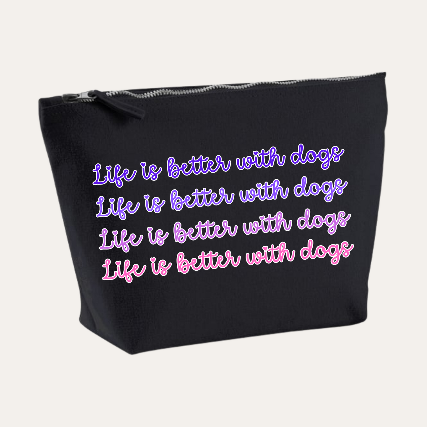 'Life is better with dogs' Travel bag