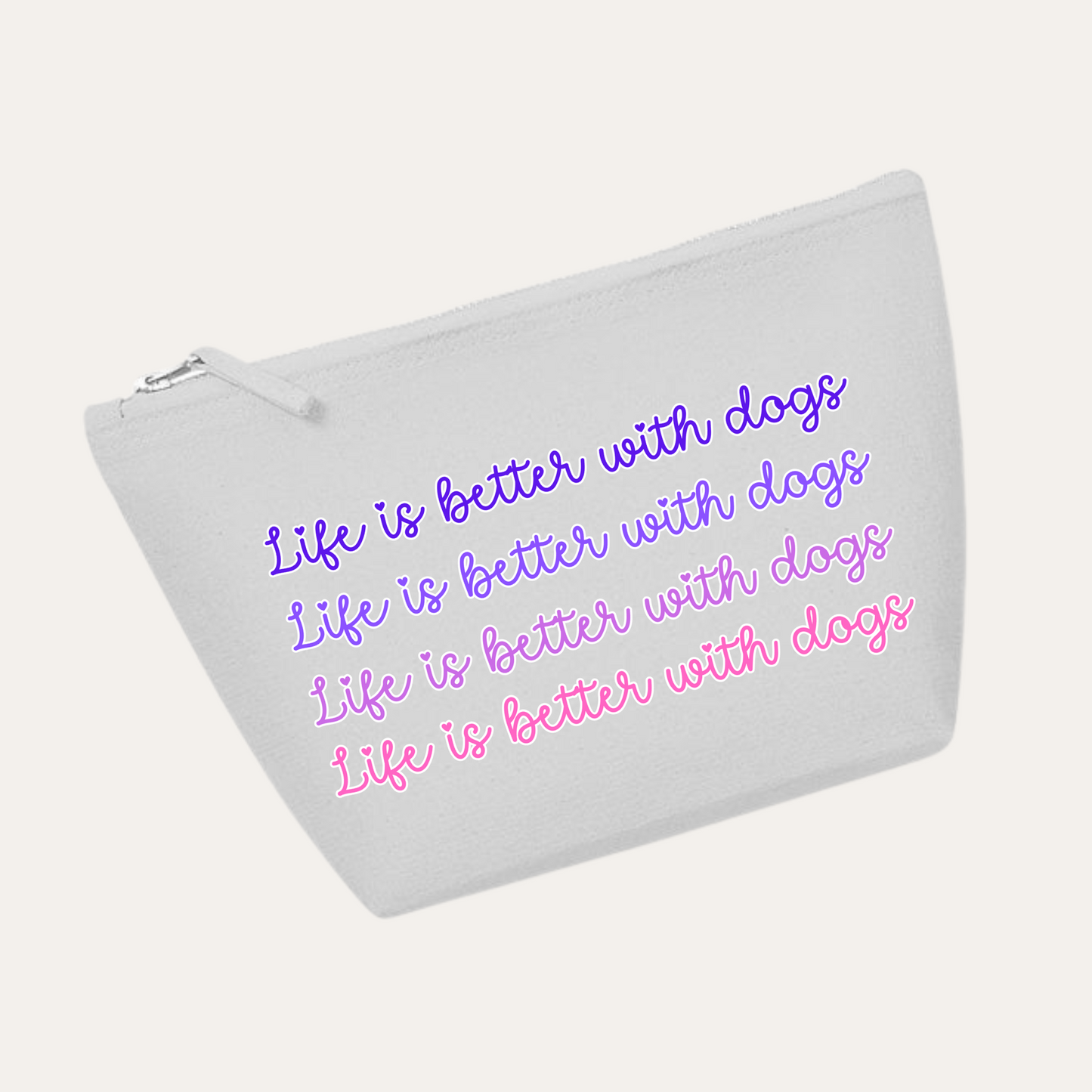 'Life is better with dogs' Travel bag