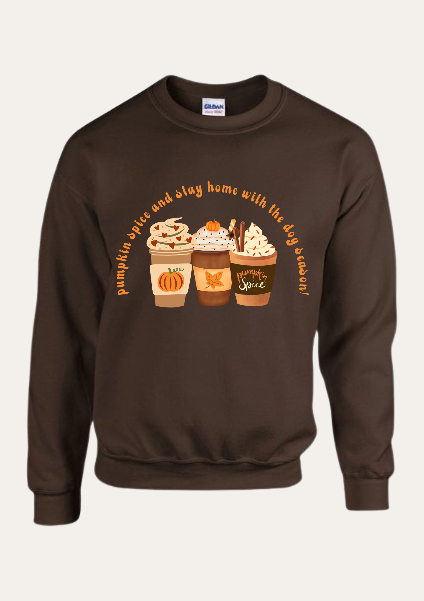'Pumpkin spice and stay home with the dog season' Sweatshirt