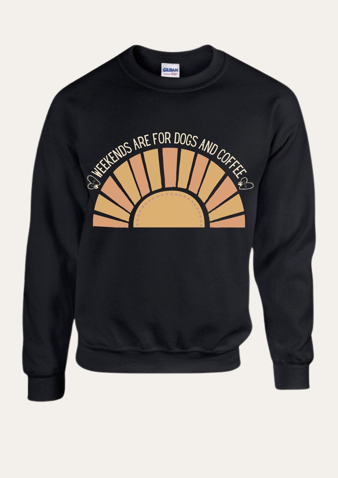 'Weekends are for dogs and coffee' Sweatshirt