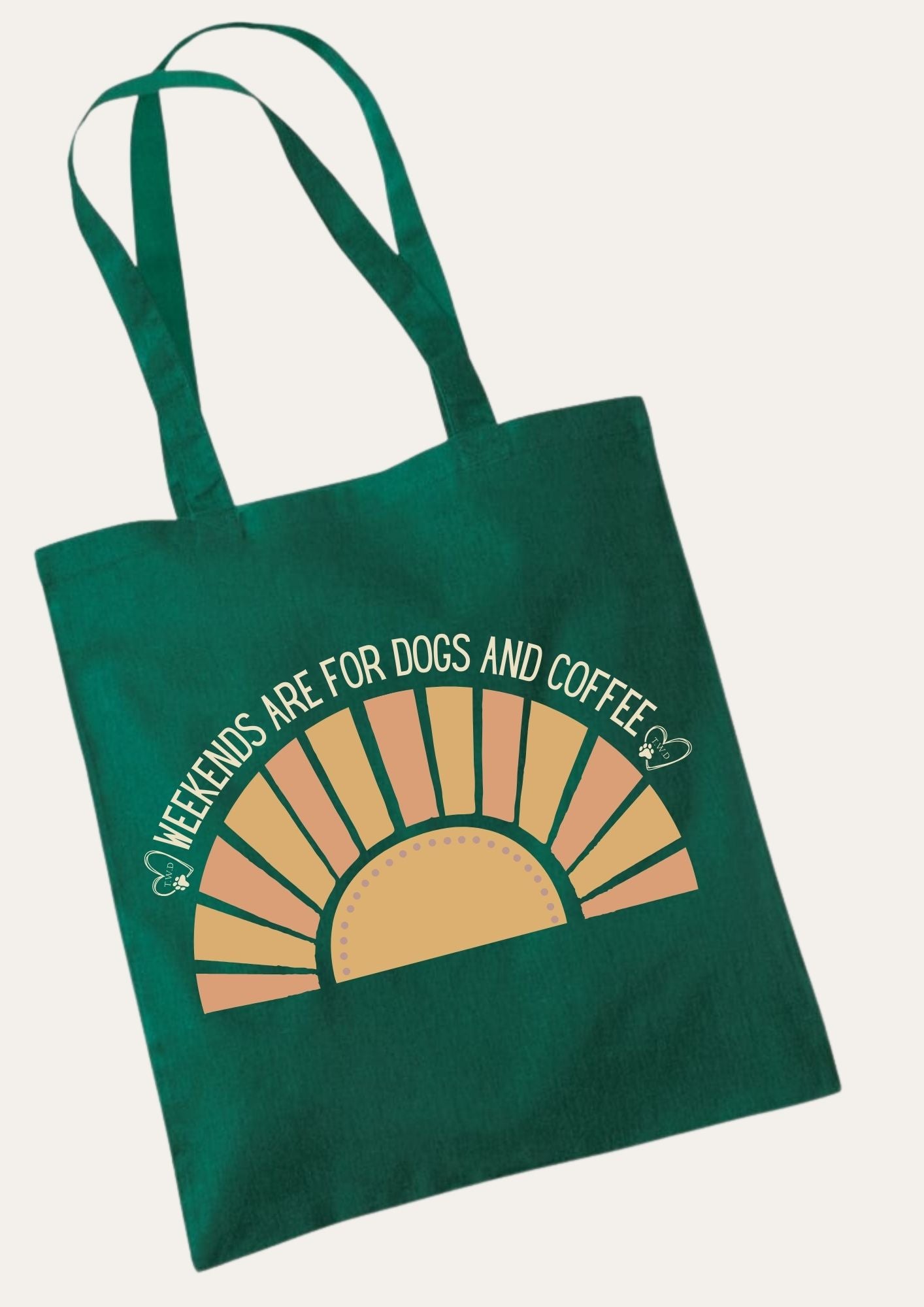 'Weekends Are for Dogs and Coffee' Tote Bag
