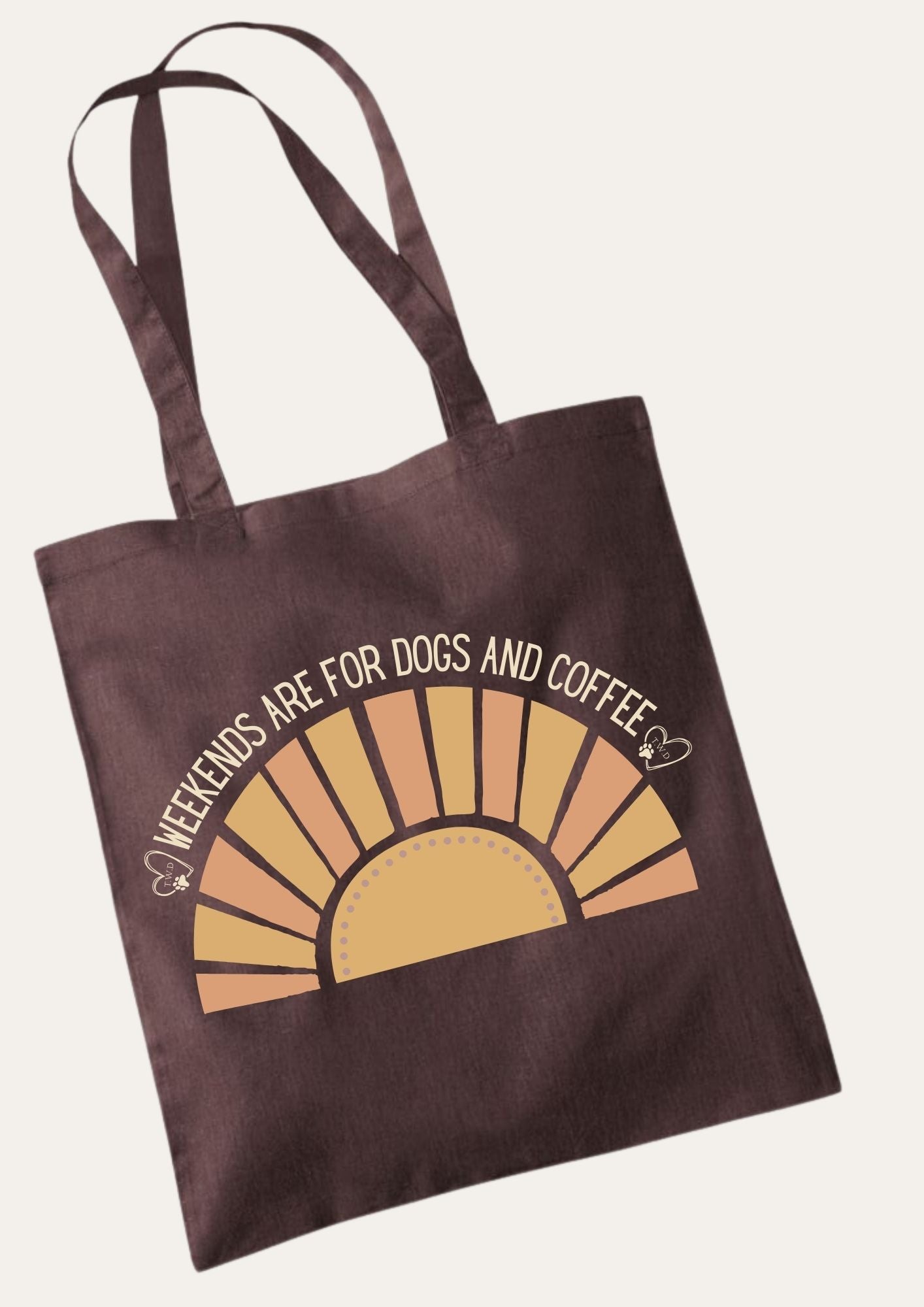 'Weekends Are for Dogs and Coffee' Tote Bag
