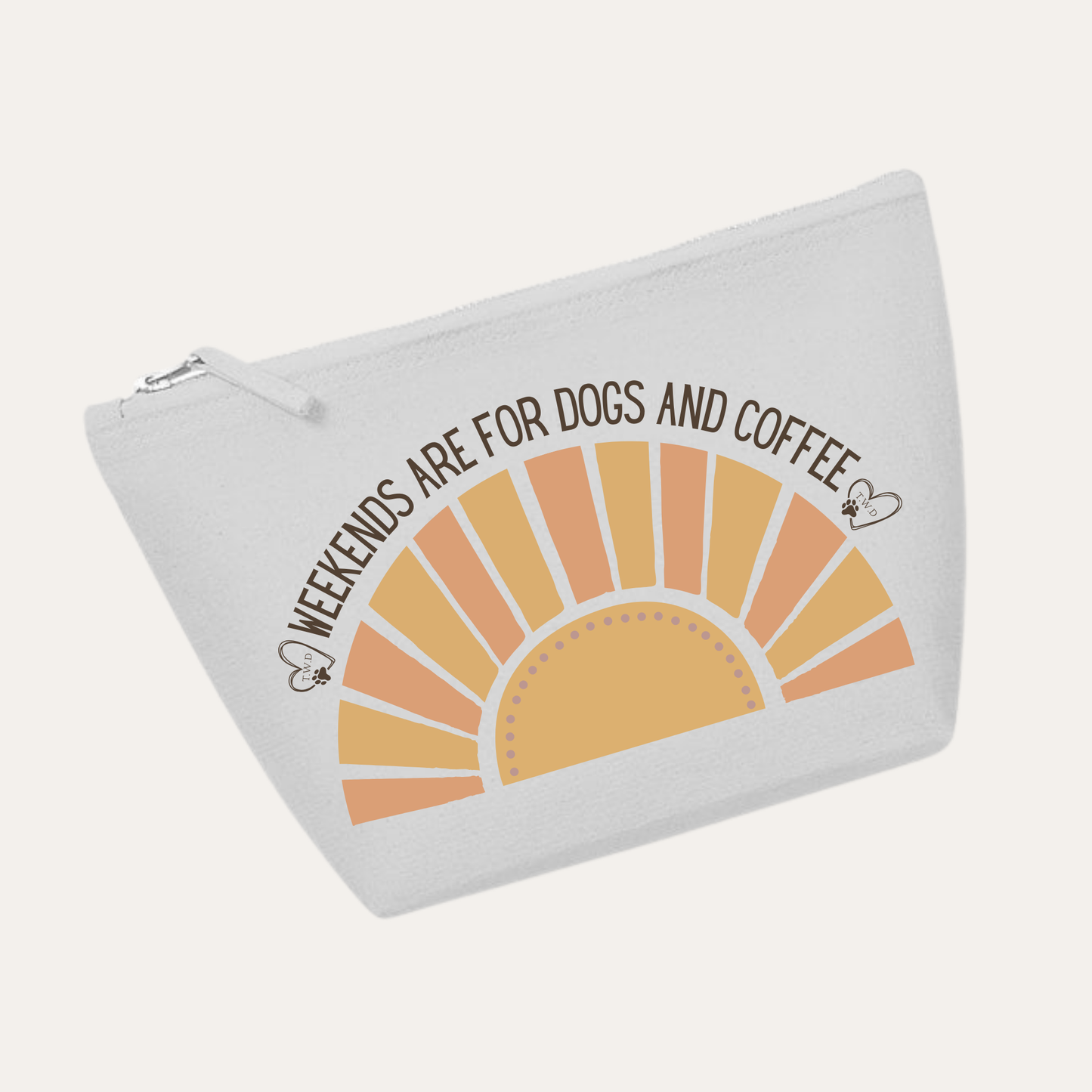 'Weekends are for dogs and coffee' Travel bag
