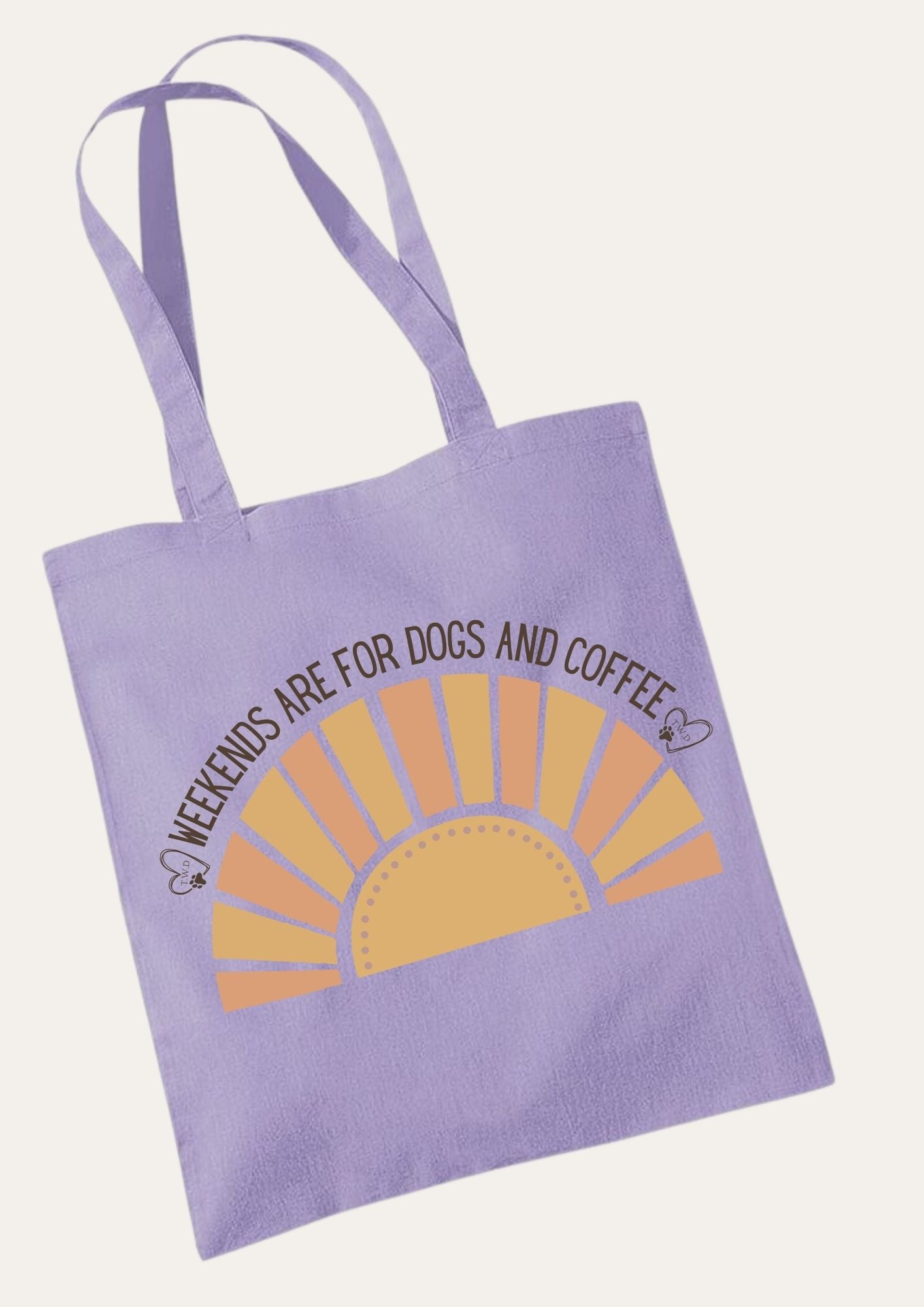 'Weekends Are for Dogs and Coffee' Tote Bag
