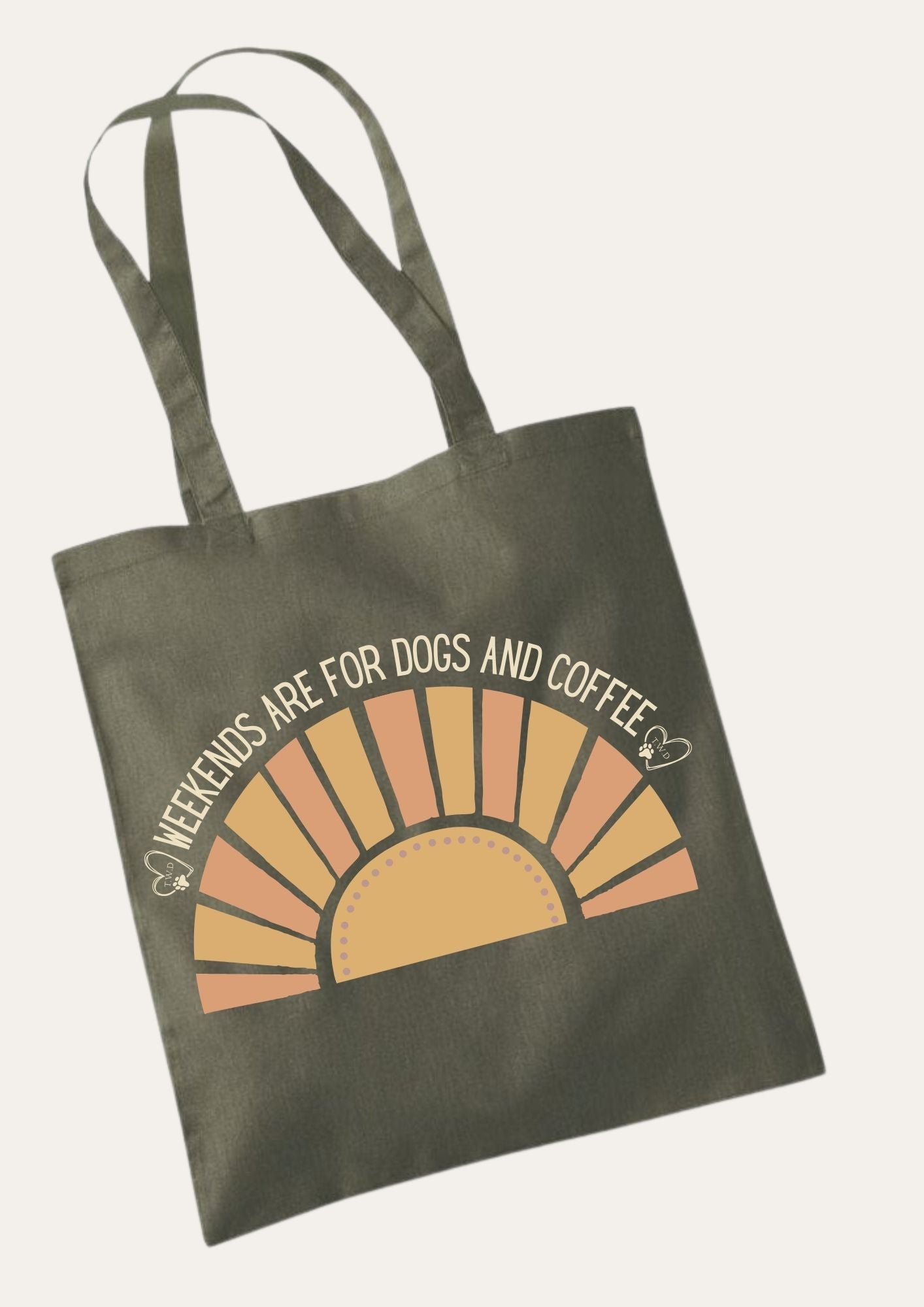 'Weekends Are for Dogs and Coffee' Tote Bag