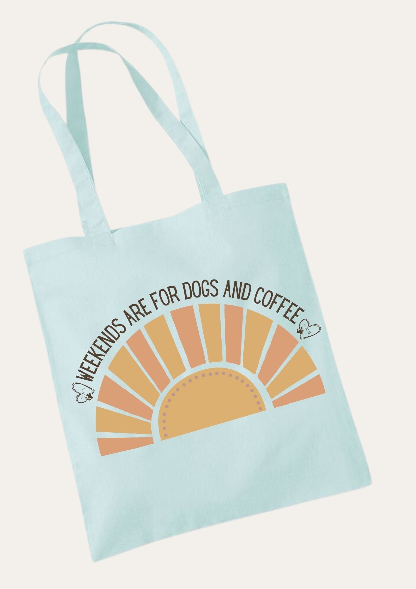 'Weekends Are for Dogs and Coffee' Tote Bag