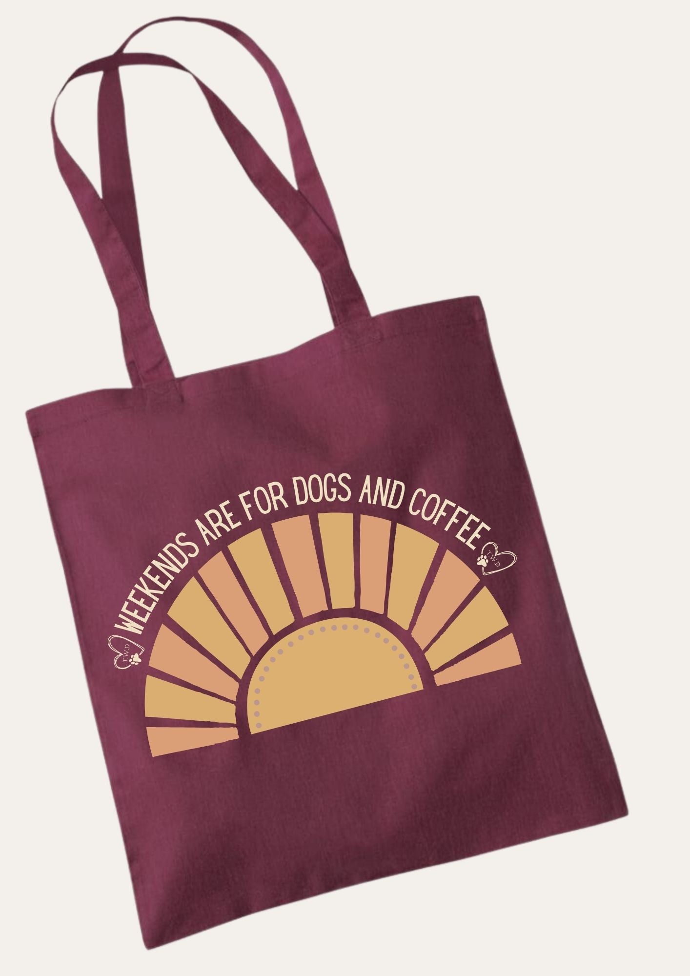 'Weekends Are for Dogs and Coffee' Tote Bag