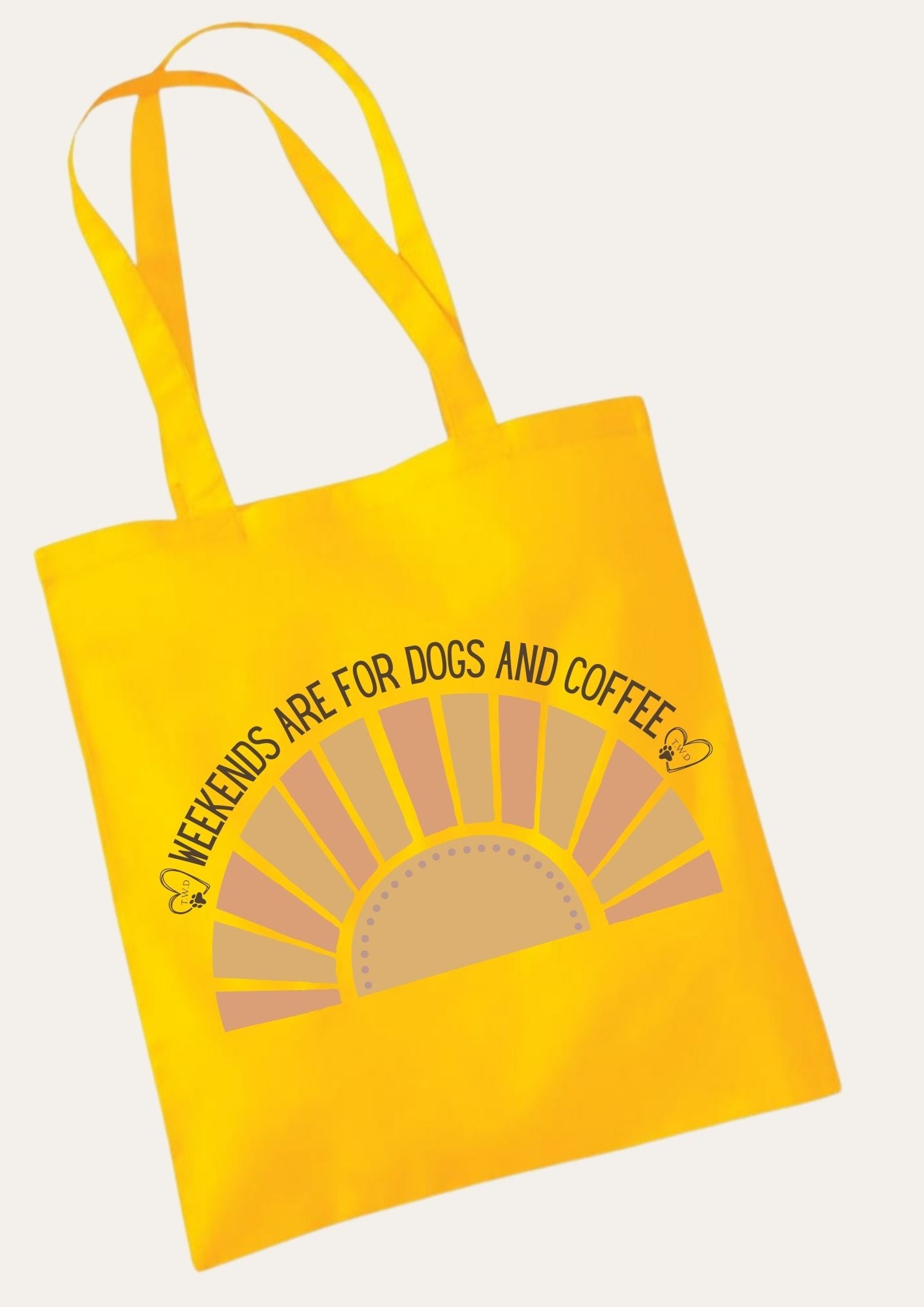 'Weekends Are for Dogs and Coffee' Tote Bag