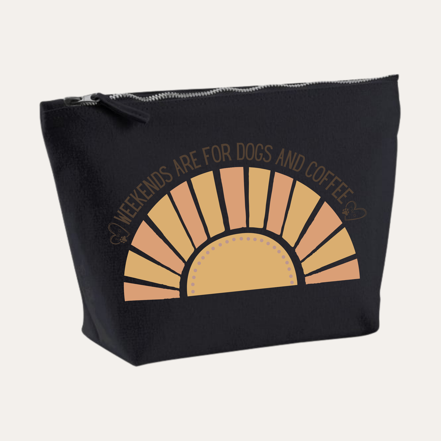 'Weekends are for dogs and coffee' Travel bag