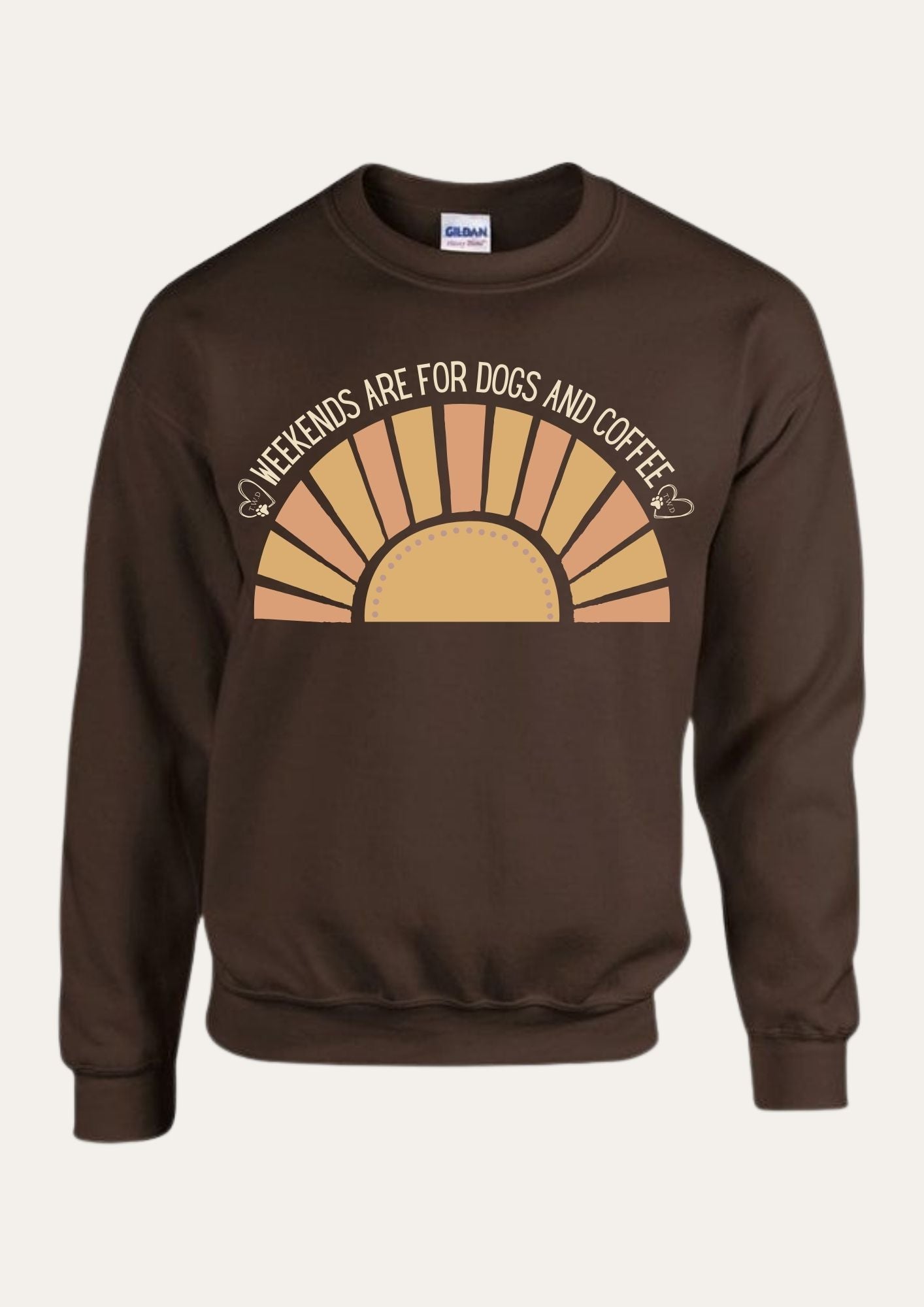 'Weekends are for dogs and coffee' Sweatshirt
