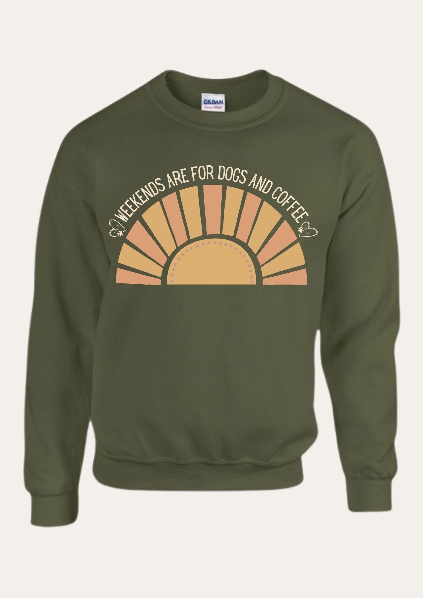 'Weekends are for dogs and coffee' Sweatshirt