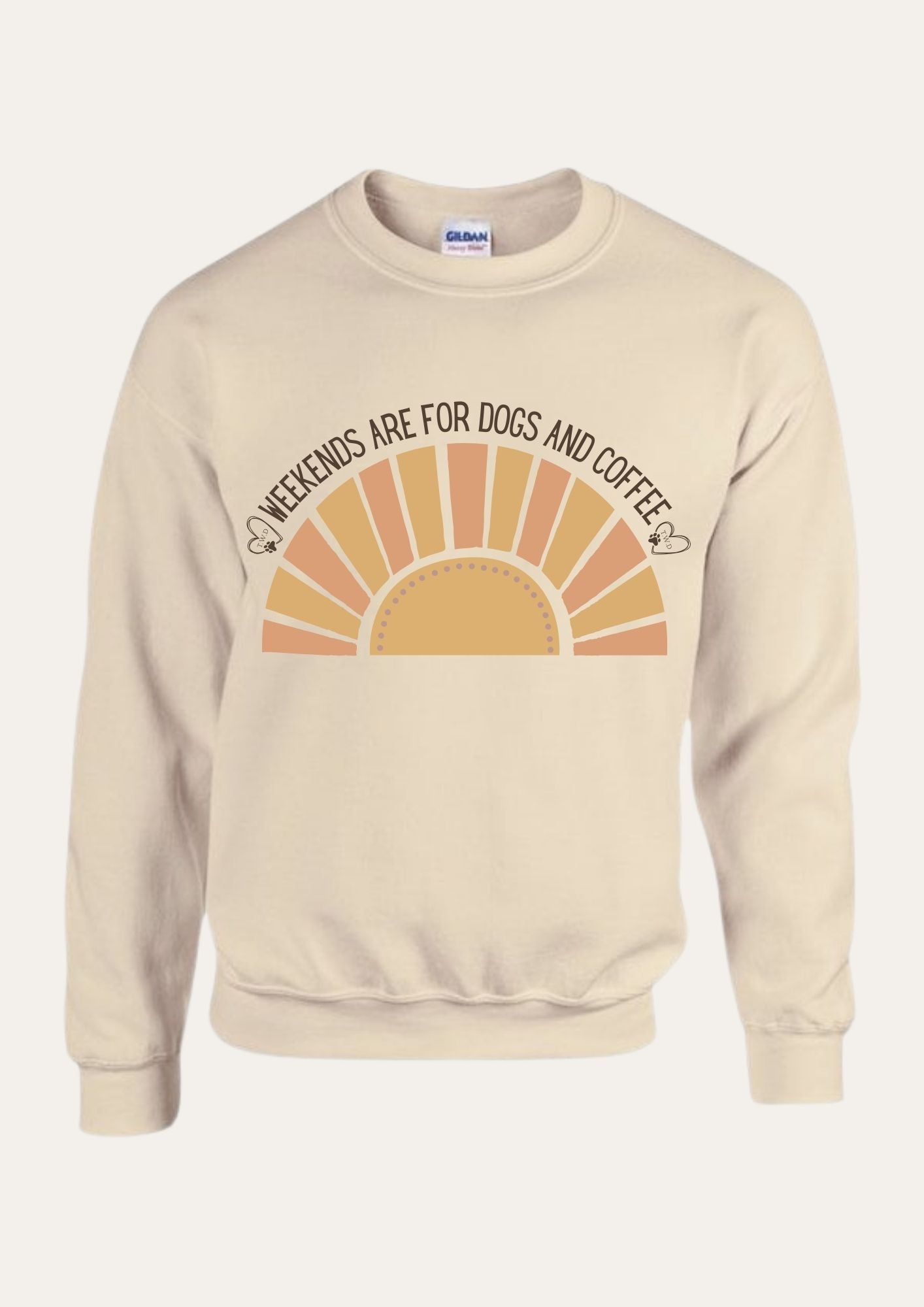 'Weekends are for dogs and coffee' Sweatshirt